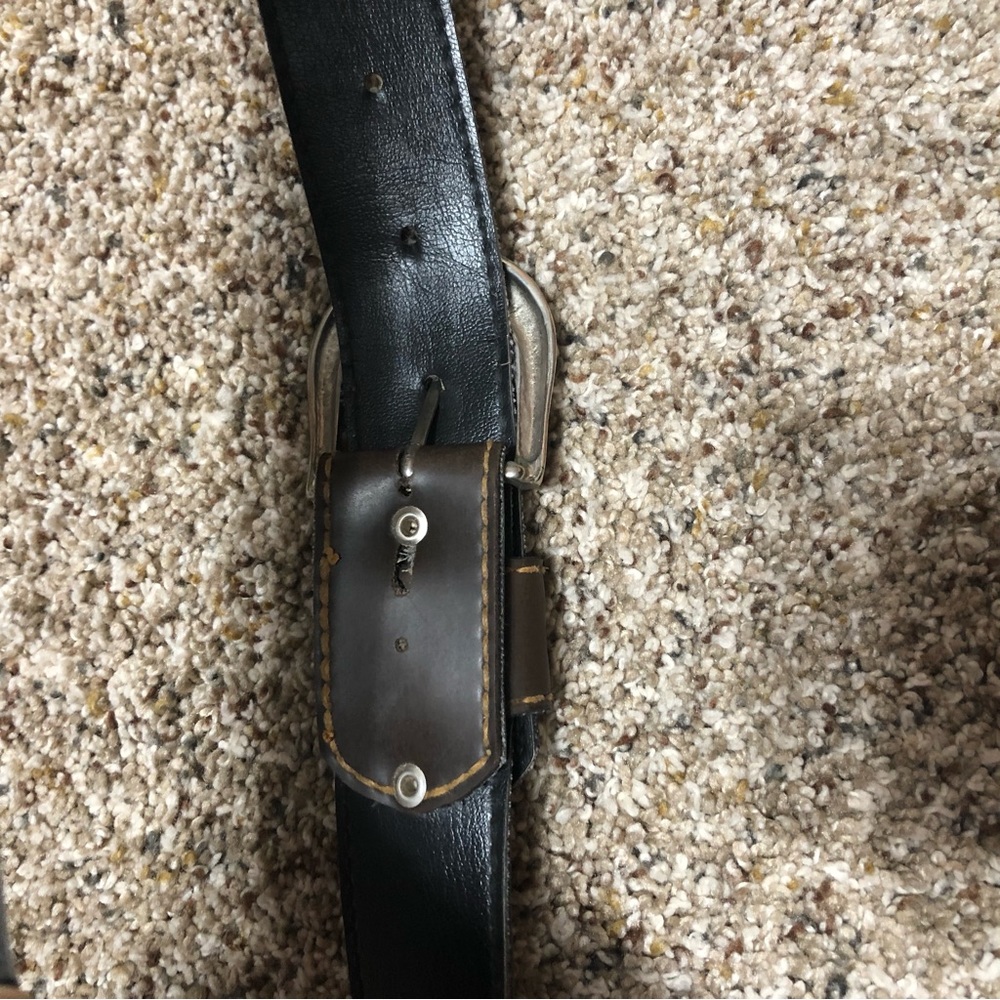 Brown Samuelson Harley Davidson 33” Brown Belt Wo… - image 3